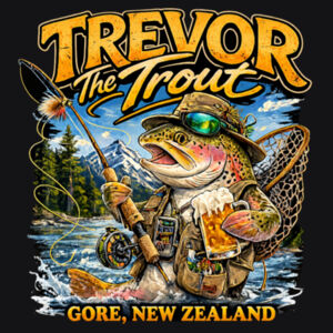 Trevor The Trout - AS Colour Mens Classic Oversized Tee Design