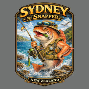 Sydney The Snapper - AS Colour Womens Box Tee Design