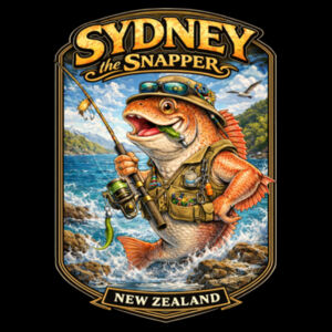 Sydney The Snapper - AS Colour Kids Classic Tee Design