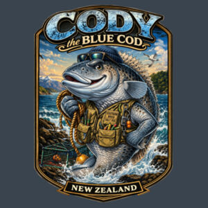 Cody The Cod - AS Colour Kids Staple Tee Design