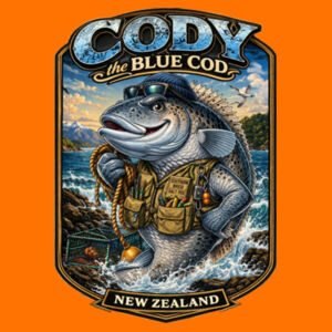 Cody The Cod - Biz Collection Kids Ice Tee Design