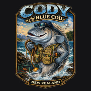 Cody The Cod - AS Colour Mens Heavy Hood Design