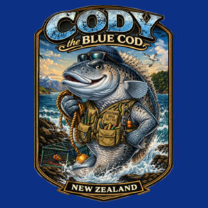 Cody The Cod - JB's Kids Fleecy Hoodie Design