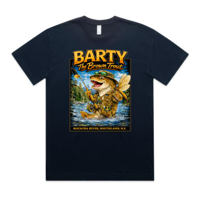 Barty The Trout - AS Colour Mens Block Oversized Tee Thumbnail