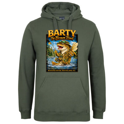 Barty The Trout - JB's Mens Fleecy Hoodie Thumbnail