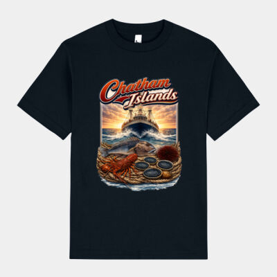 Chatham Islands - American Apparel Heavyweight Cotton Unisex T-Shirt Thumbnail