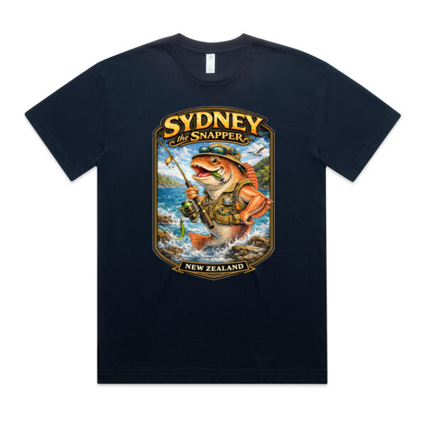 Sydney The Snapper - AS Colour Mens Block Oversized Tee Thumbnail