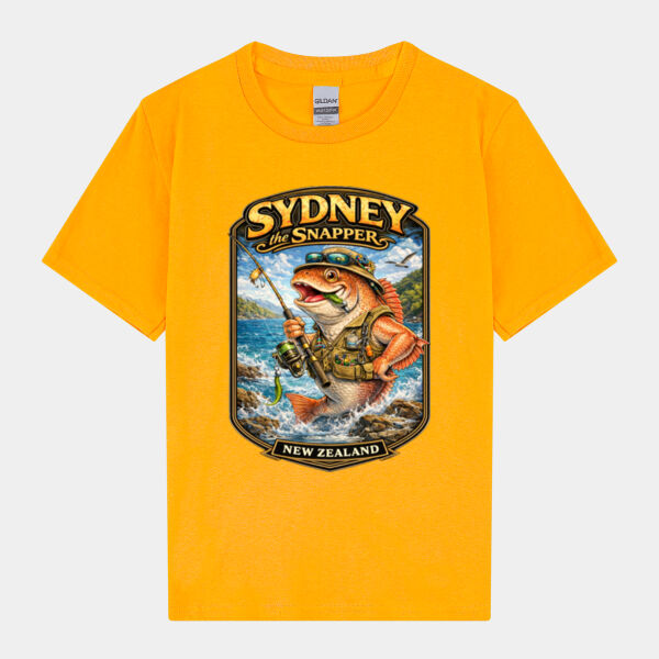 Sydney The Snapper - Gildan Youth Heavy Cotton T-Shirt Thumbnail