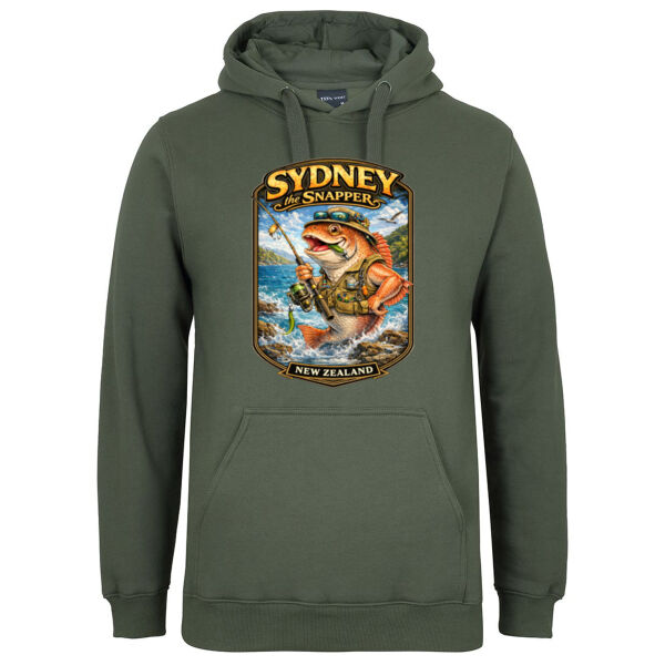 Sydney The Snapper - JB's Mens Fleecy Hoodie Thumbnail