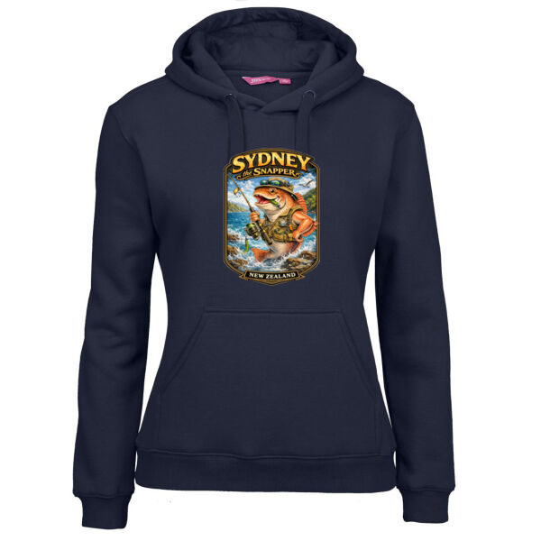 Sydney The Snapper - JB's Ladies Fleecy Hoodie Thumbnail