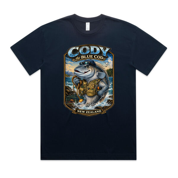 Cody The Cod - AS Colour Mens Block Oversized Tee Thumbnail