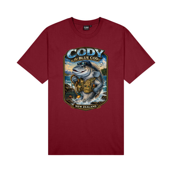 Cody The Cod - Cloke Mens Outline Tee Thumbnail