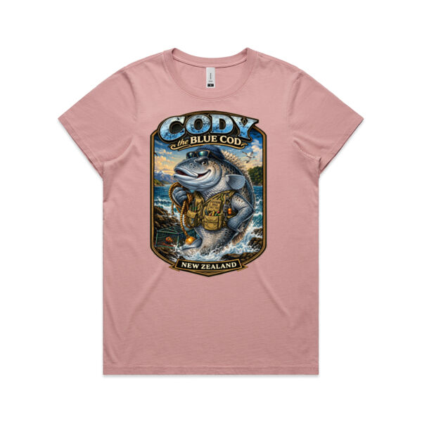 Cody The Cod - AS Colour Womens Maple Faded Tee Thumbnail