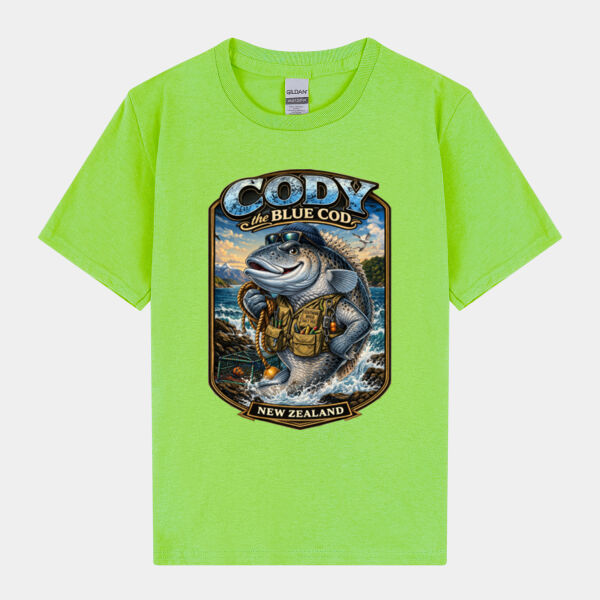 Cody The Cod - Gildan Youth Heavy Cotton T-Shirt Thumbnail