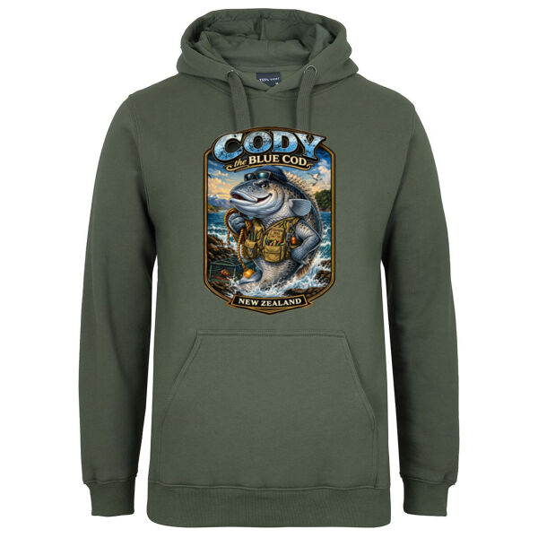 Cody The Cod - JB's Mens Fleecy Hoodie Thumbnail